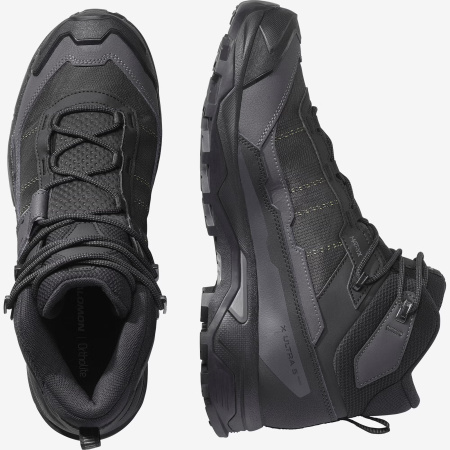 Ботинки X ULTRA 5 MID WIDE GTX (RU 41.5 UK 8.5 USm 9 СМ 26.5; black/asphalt/castlerock)
